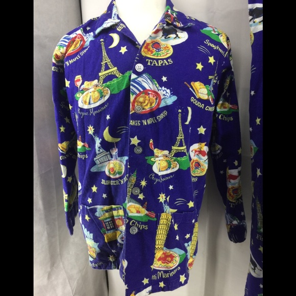 FRANKIE AND JOHNNY FLANNEL PAJAMAS TOP S/ BOTTOM L - Picture 3 of 8